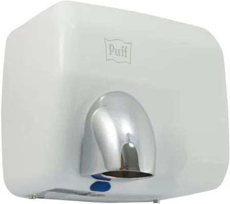 Puff-8845 электросушилка для рук, белый, нержавейка