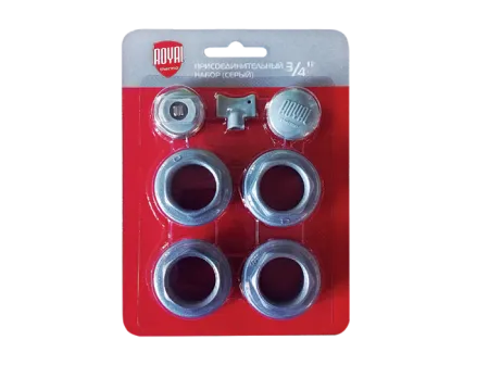 Набор присоединительный Royal Thermo 3/4'' silver