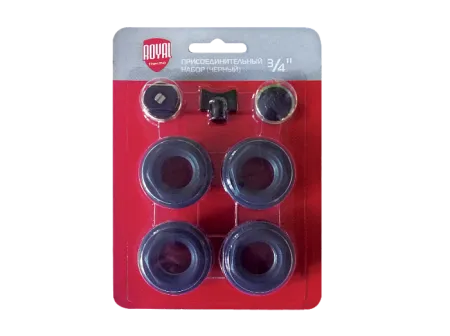 Набор присоединительный Royal Thermo 3/4'' black