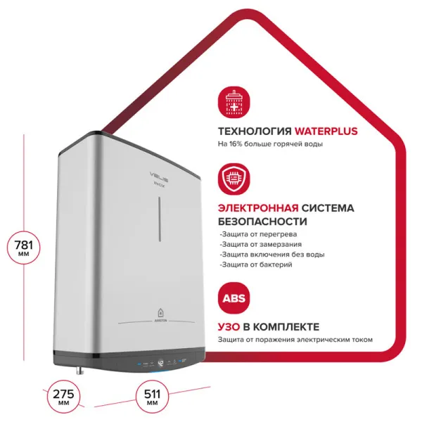 Накопительный водонагреватель Ariston ABSE VLS PRO INOX PW 50