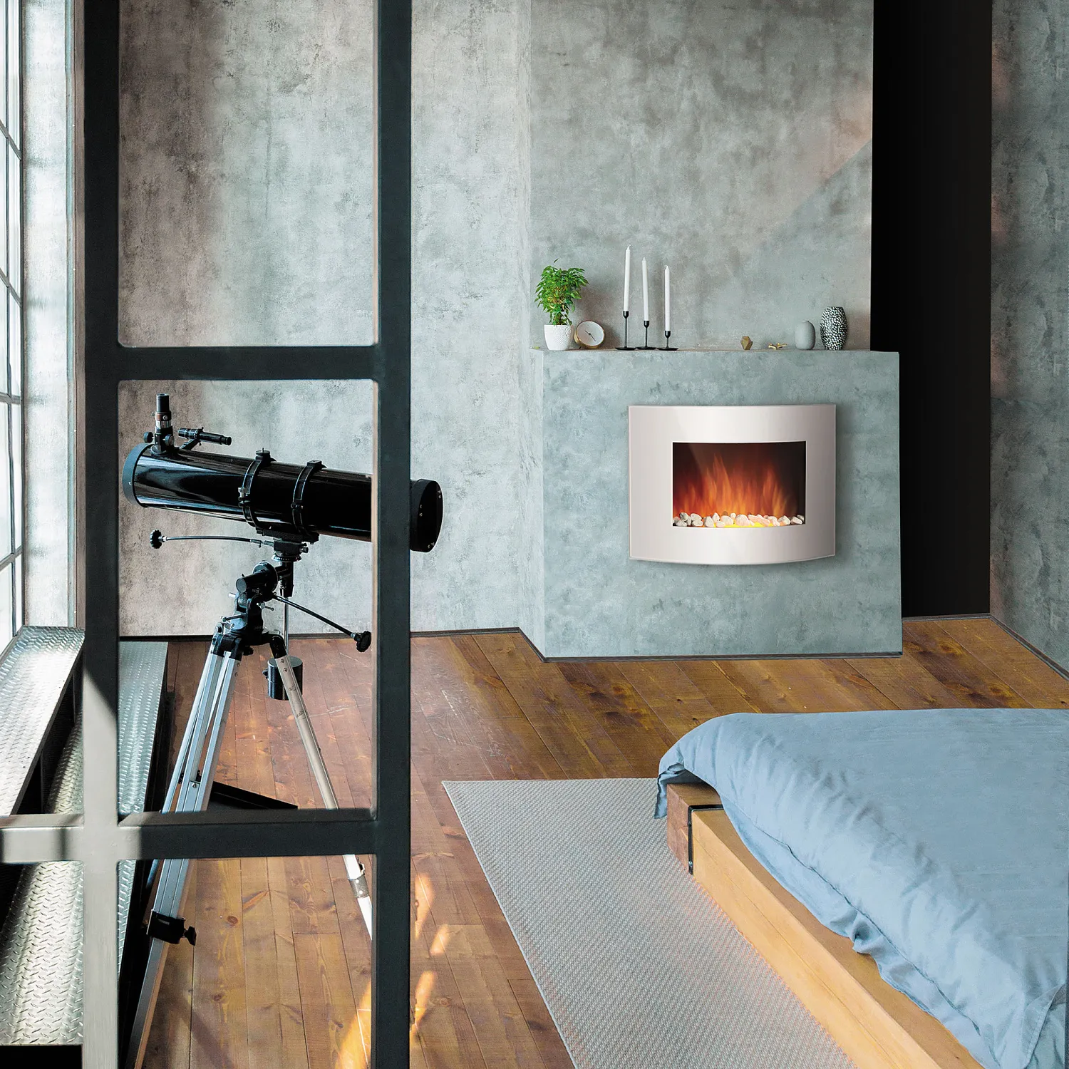 Электрокамин Electrolux EFP/W-1200URLS (белый)