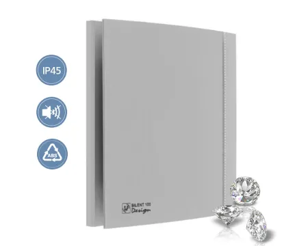 Осевой вентилятор Soler&Palau Silent-100 CZ Silver Design Swarowski [5210622400]