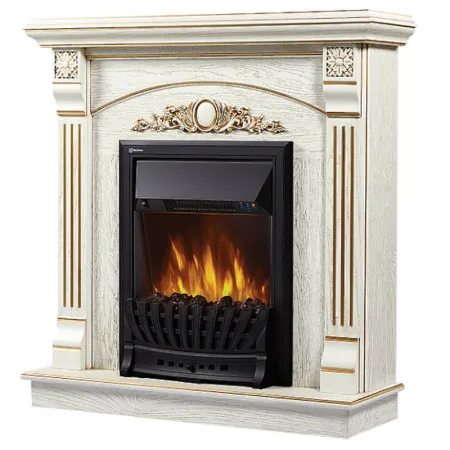 Портал Firelight Barocco Classic (белёный дуб с золотой патиной) Портал Firelight Barocco Classic (белёный дуб с золотой патиной)
