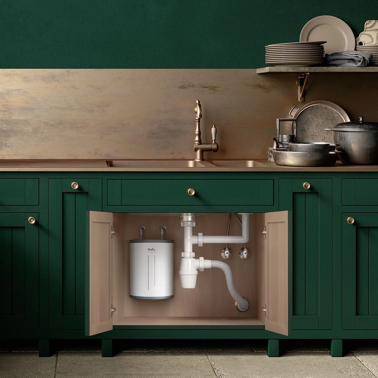 Накопительный водонагреватель под мойку Ballu BWH/S 15 Omnium Uni U