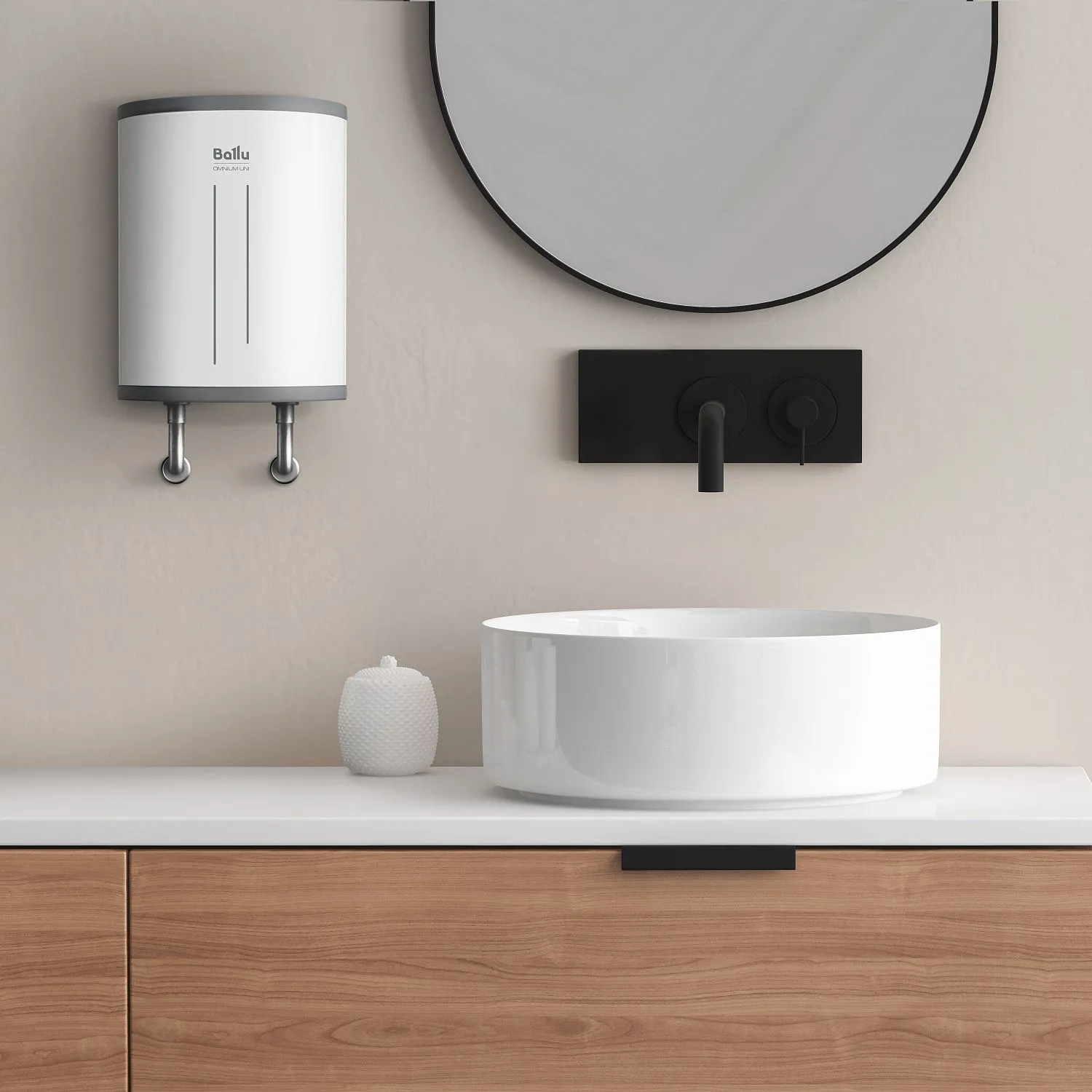 Накопительный водонагреватель над мойкой Ballu BWH/S 15 Omnium Uni O