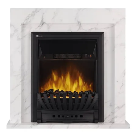 Портал Firelight Simple Classic (белый мрамор)