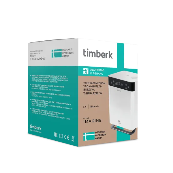 Увлажнитель воздуха Timberk T-HU6-A19E-W.  Увлажнители увлажнитель воздуха timberk t-hu6-a19e-w