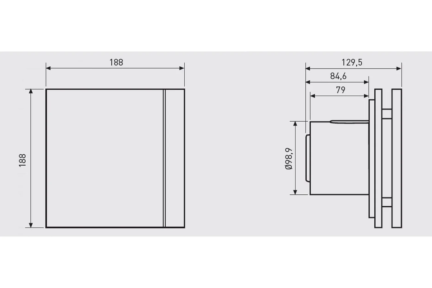 Осевой вентилятор Soler&Palau Silent-100 CZ Marble Black Design - 4C [5210611900]