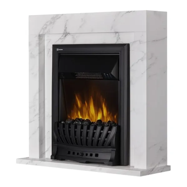 Портал Firelight Simple Classic (белый мрамор)