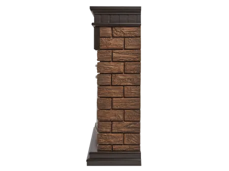 Портал Firelight Bricks Wood 25 (камень темный/шпон венге)