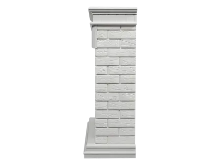 Портал Firelight Bricks 25 камень белый, белая эмаль