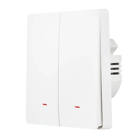Выключатель Hommyn zigbee 2 клавиши SWZBNN02W (без нейтрали)