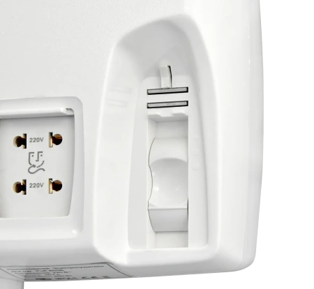 Puff-850B фен для волос, белый, с гибким шлангом