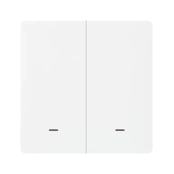 Выключатель Hommyn zigbee 2 клавиши SWZBNN02W (без нейтрали)
