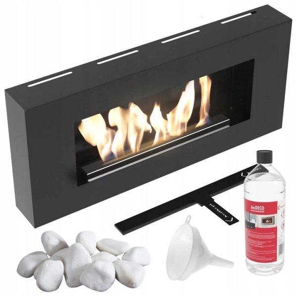 Биокамин Kratki Delta Flat черный